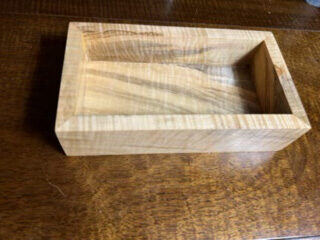 Curly maple valet box